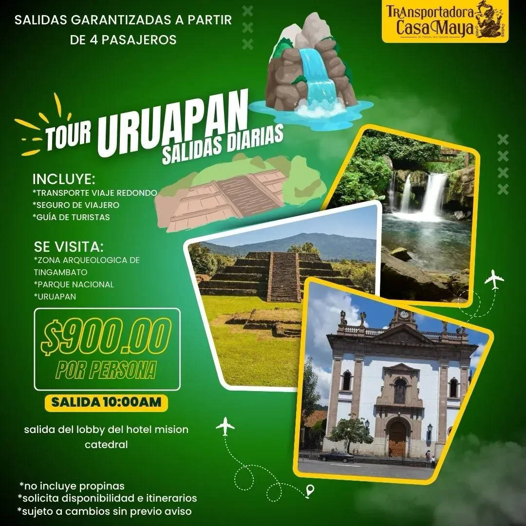 Un anuncio para un tour a Uruguayan en México.