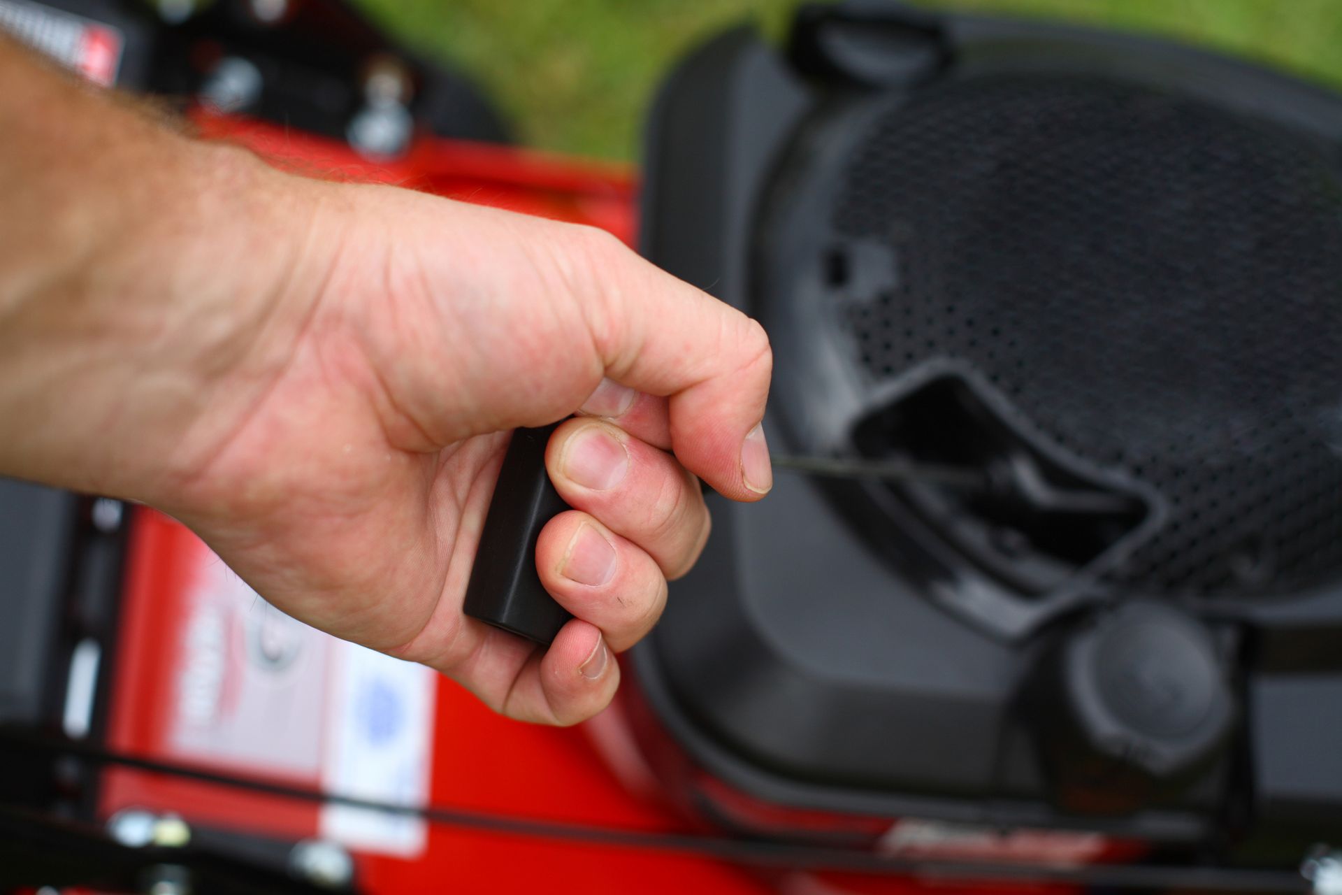 An example of a lawn mower in need of lawn mower spare parts in Perth