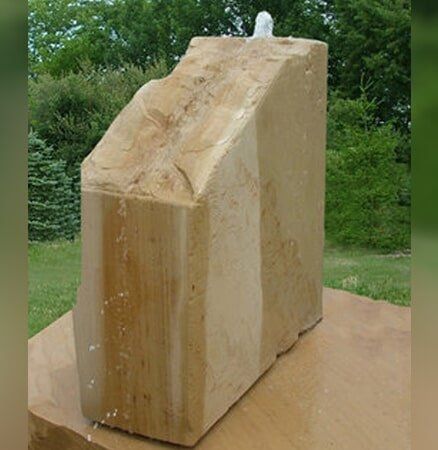 Sienna Sandstone Fountain in Mitchell, IN