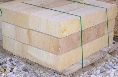 Sawn Sienna Sandstone Steps in Mitchell, IN