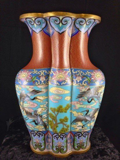 Cloisonne Vase Side View — Ft. Myers, FL — Gannon’s Antiques and Art