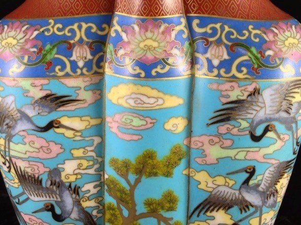 Cloisonne Vase Details — Ft. Myers, FL — Gannon’s Antiques and Art