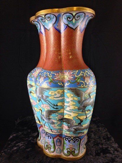 Antique Cloisonne Vase Side View — Ft. Myers, FL — Gannon’s Antiques and Art