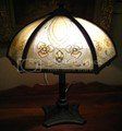 Antique Slag Glass Shade And Metal Base — Ft. Myers, FL — Gannon’s Antiques and Art