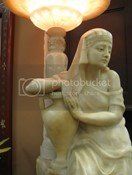 Alabaster Lamp Side View — Ft. Myers, FL — Gannon’s Antiques and Art