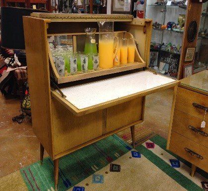 Bar And Desk Set Side View — Ft. Myers, FL — Gannon’s Antiques and Art