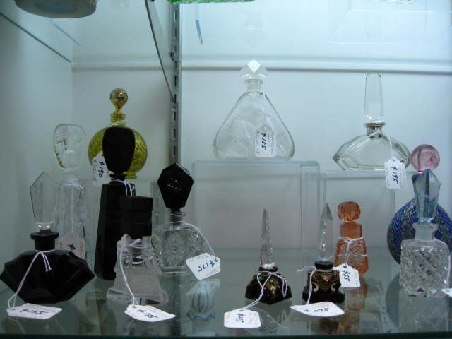 Collection Of Perfume Bottles In Room — Ft. Myers, FL — Gannon’s Antiques and Art