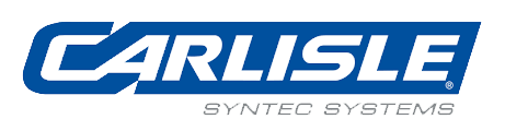 Logo of Carlisle Syntec Systems in blue with white lettering.