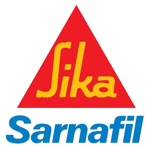 Sika Sarnafil logo: red triangle with yellow 