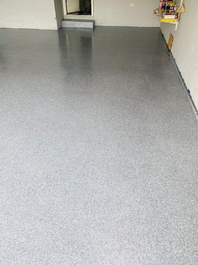 Finished Epoxy Coating Of A Garage — Chicago, IL — Mike's Construction Inc.