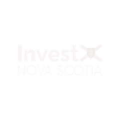 The logo for invest nova scotia is on a white background.