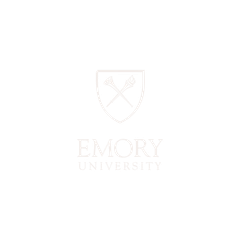 The logo for emory university is a shield with crossed arrows on it.