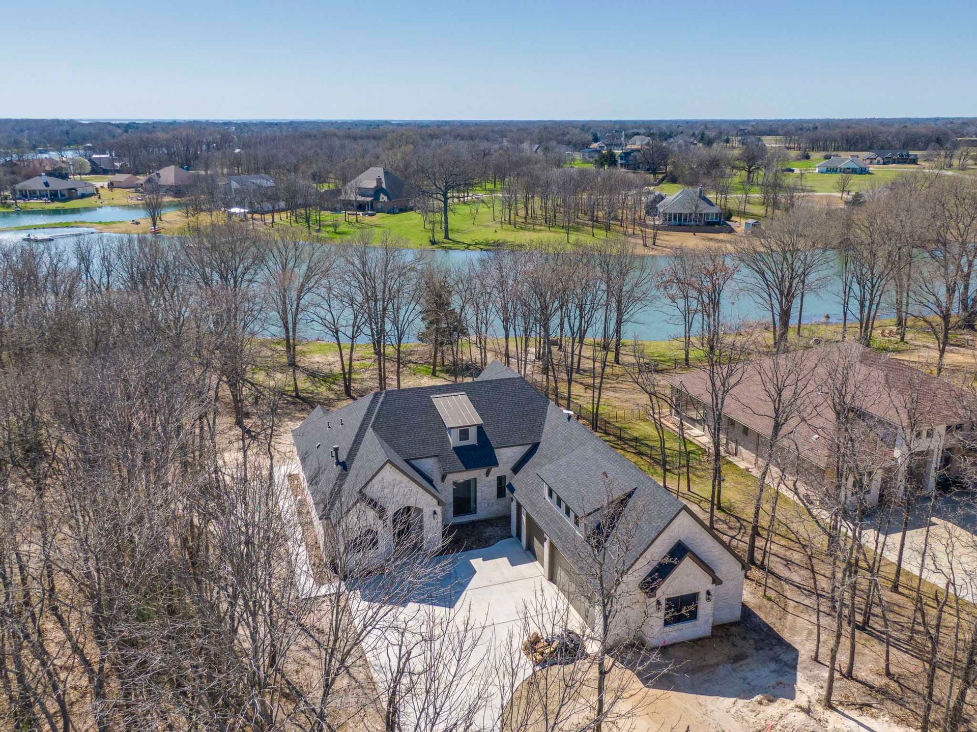 lakefront custom home North Texas