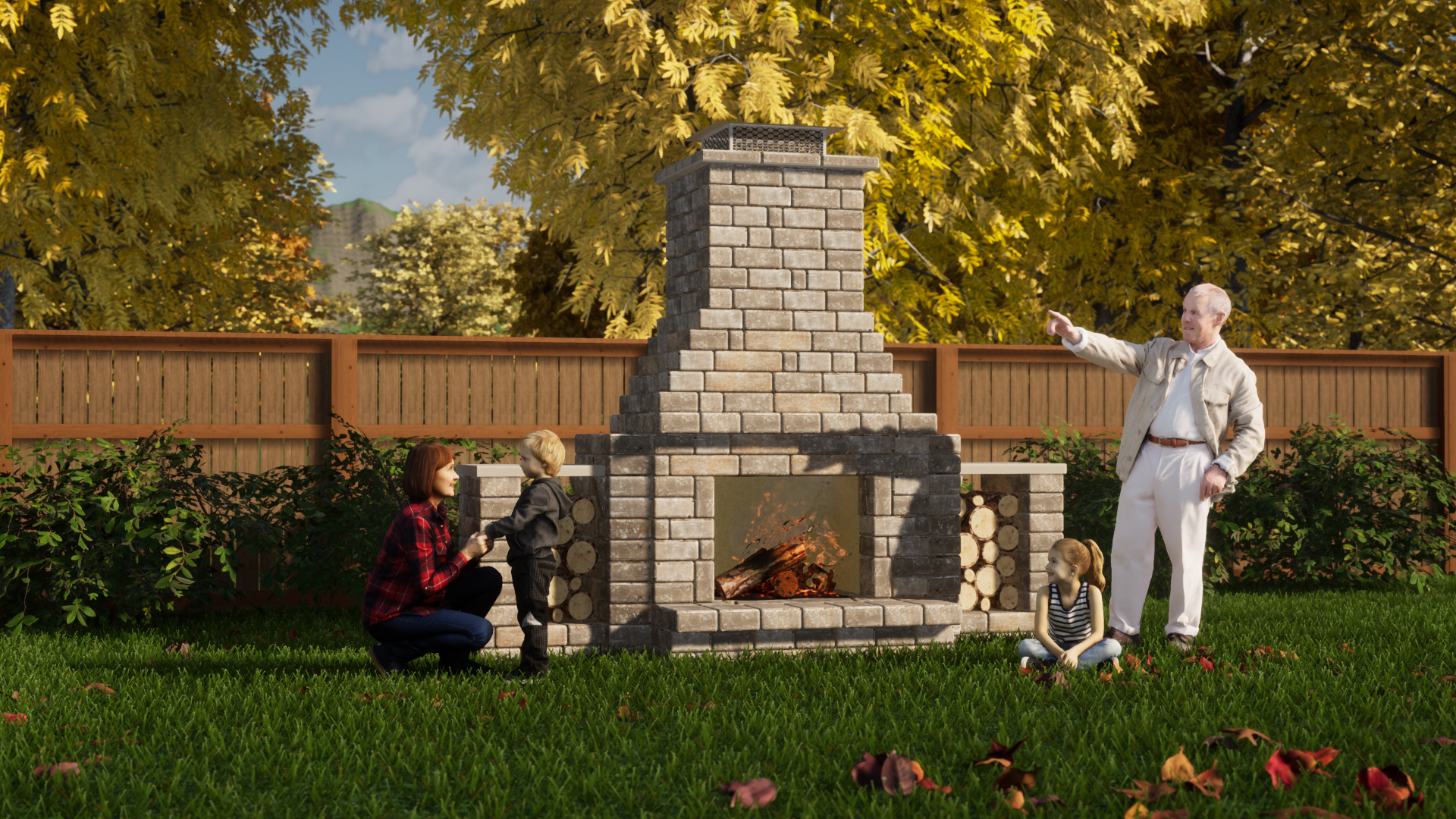 You have tons of choices when choosing am outdoor fireplace.