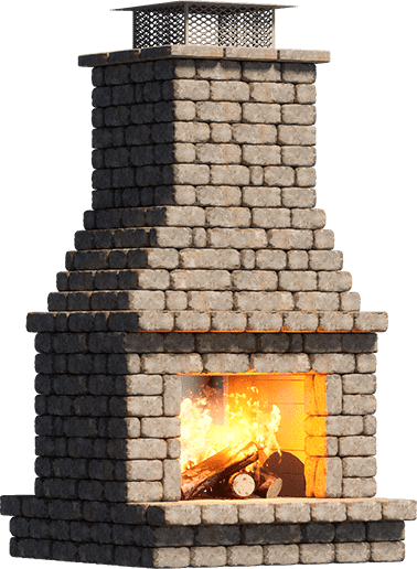 Barrington See-Thru Fireplace kit