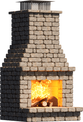 Barrington Standard Outdoor Fireplace DIY Kit