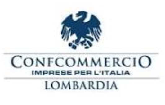 A logo for confcommercio imprese per l' italia lombardia