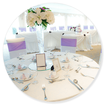 Wedding Reception Hall Table Setting - Event Planning in Tucson, AZ