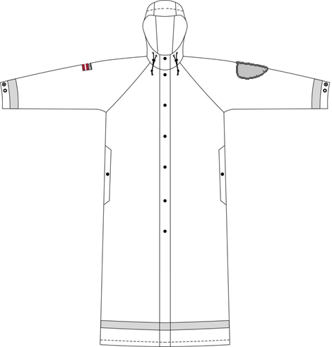 Lietusmētelis, šūšana, darba apģērbi, darba drēbes, drēbju šūšanas pakalpojumi.