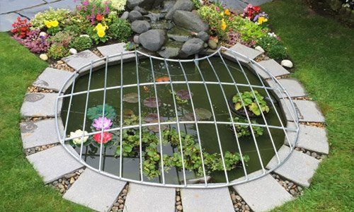 Metal pond covers available at Metalcrafts
