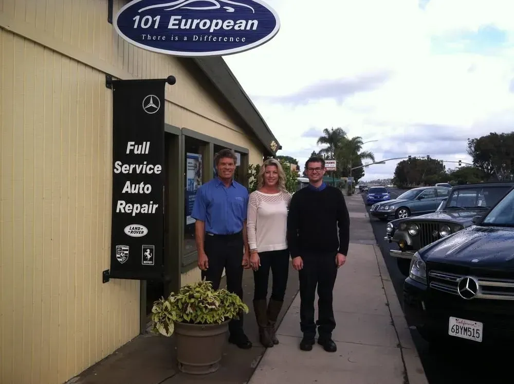 Team Outside The Auto Shop | 101 European, Inc.