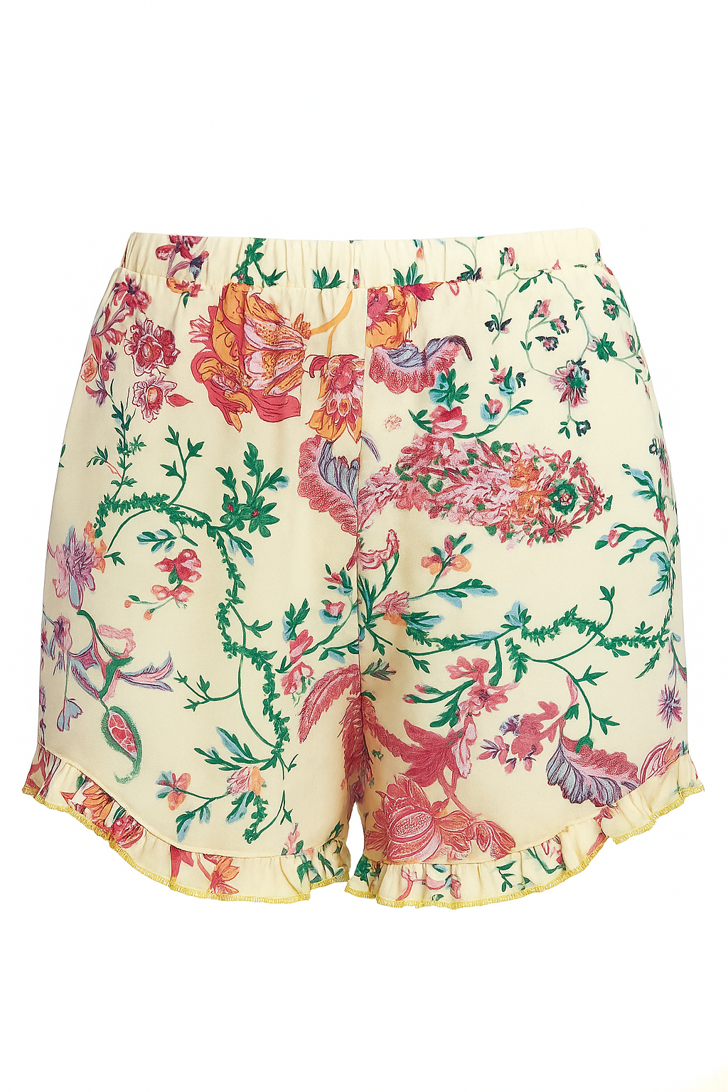 GARDEN RUFFLE SHORT MUJER AMARILLO BOTÁNICA