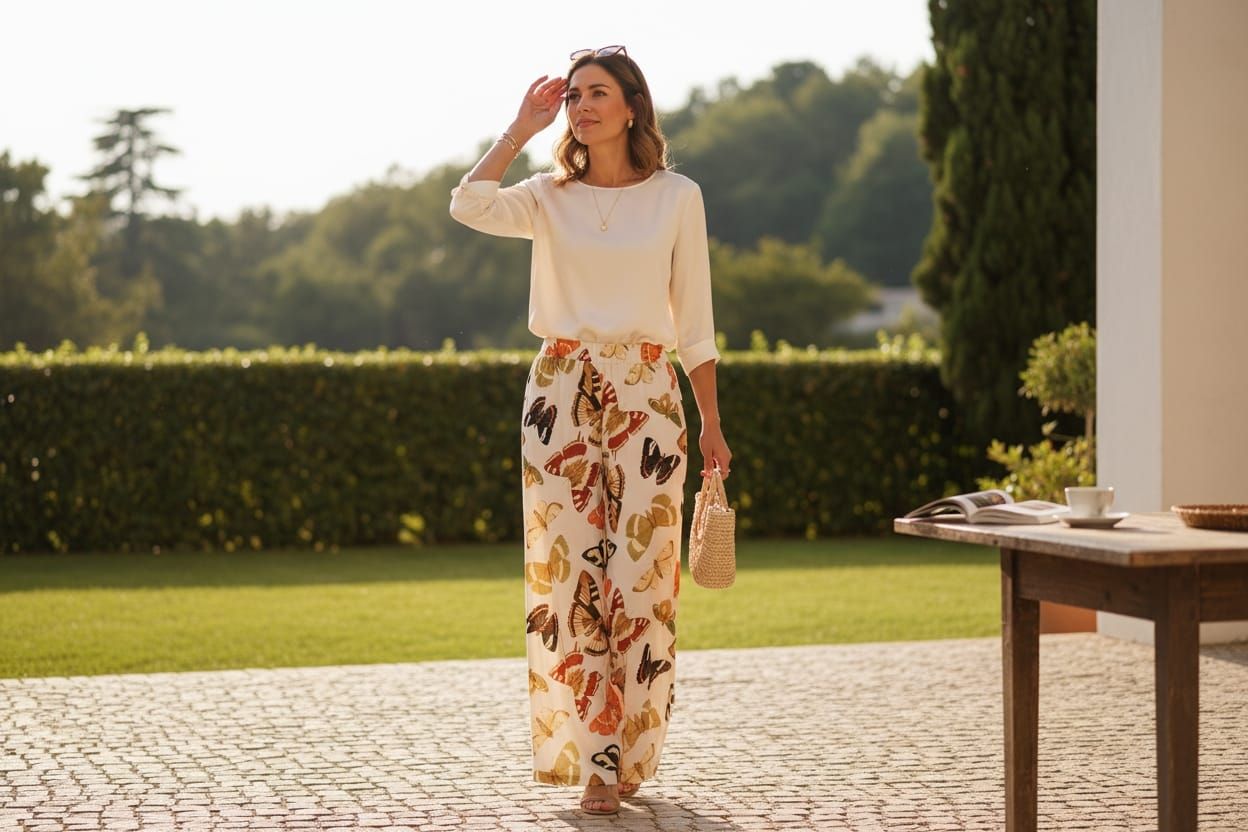 ETHEREAL BUTTERFLY PALAZZO MUJER