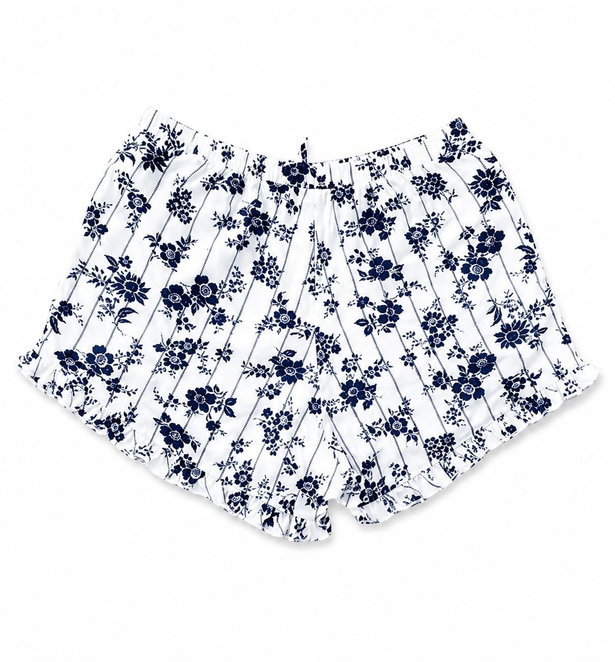 RUFFLE SHORT MUJER BLANCO FLOR