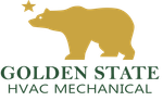 Golden State HVAC Mechanical logo: gold bear & star above green text.