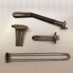 Resistenze in inox e rame su flangia