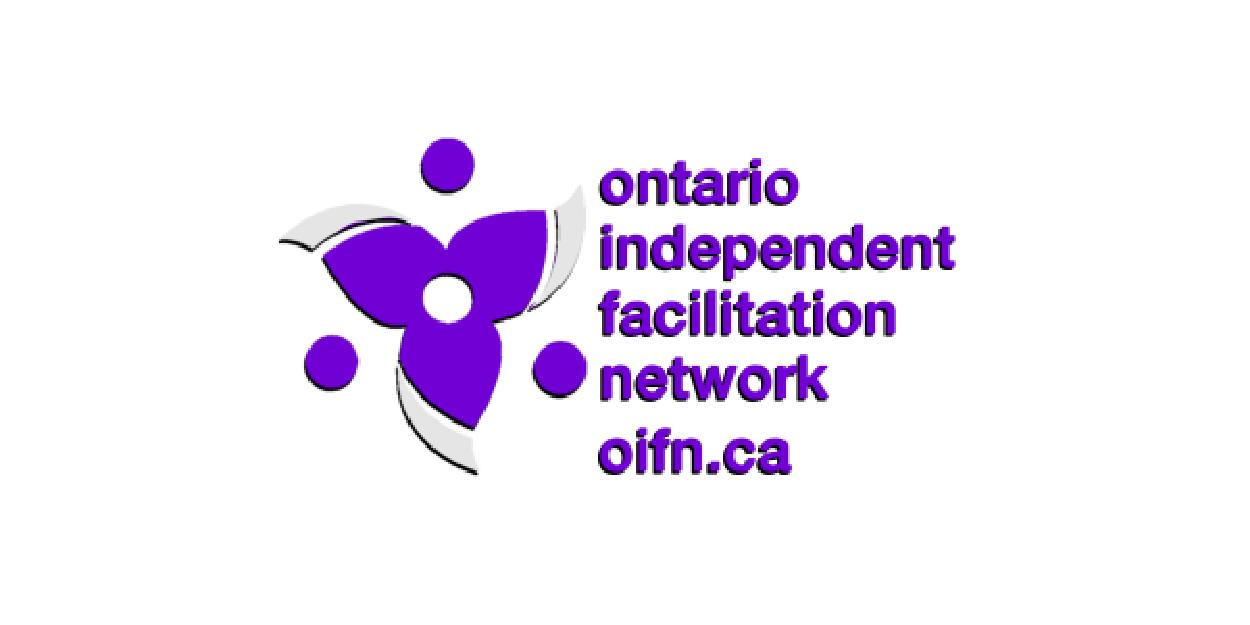 a logo for the ontario independent facilitation network