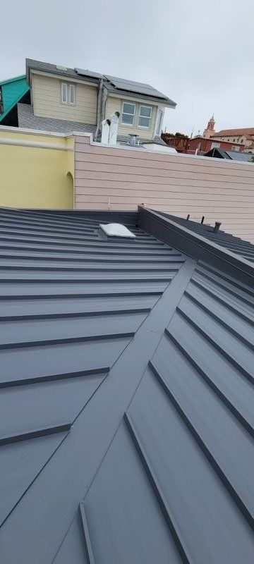 Gray Metal Roof — Novato, CA — Quevedo Roofing