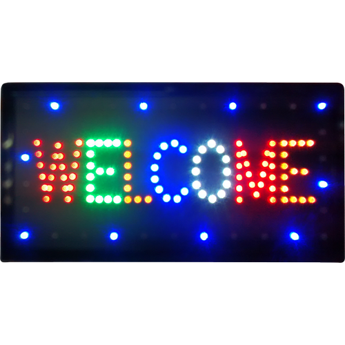 LED sign displaying