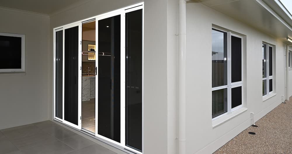 Exterior of Double Sliding Door - Windows & Doors in Townsville, QLD