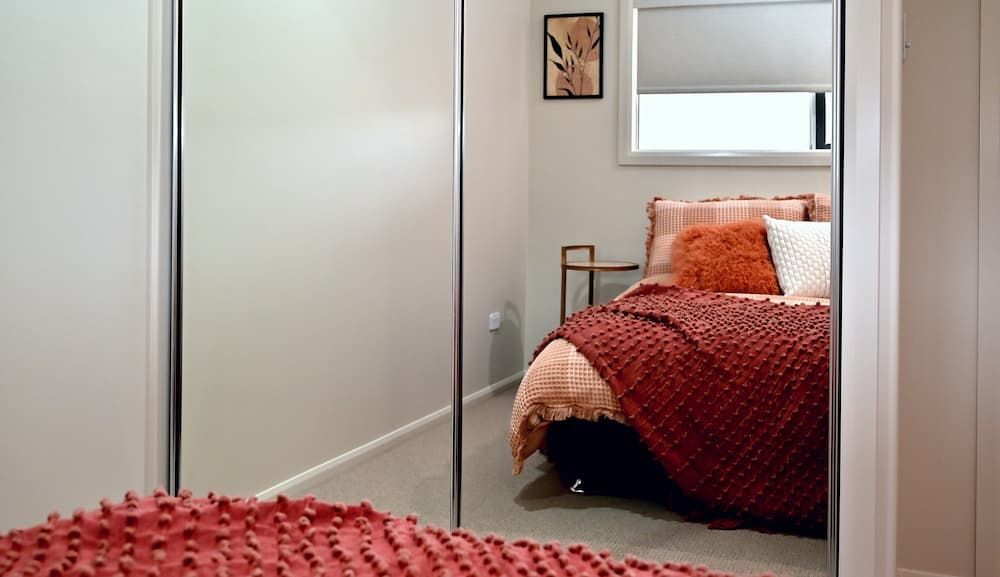 Frameless Wardrobe With Mirror - Windows & Doors in Townsville, QLD