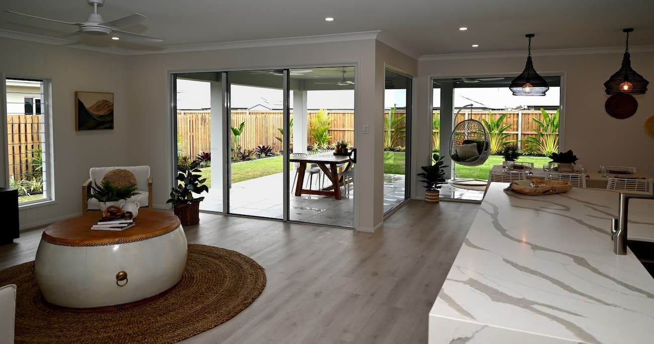Modern Spacious Living Area and Kitchen - Windows & Doors in Townsville, QLD