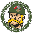 A logo for guerrilla marketing for small business