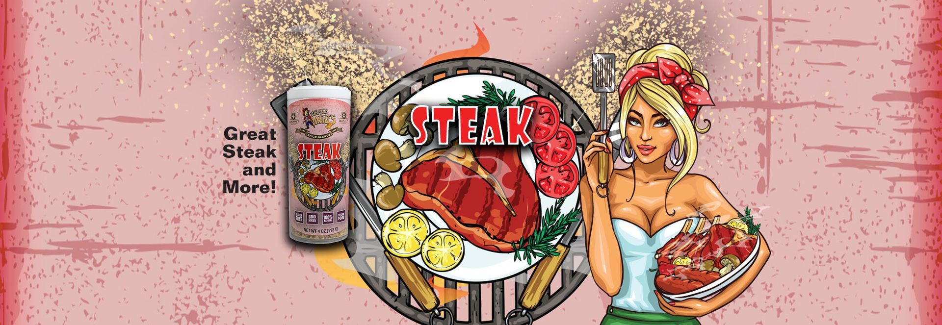 A cartoon of a woman holding a plate of food.