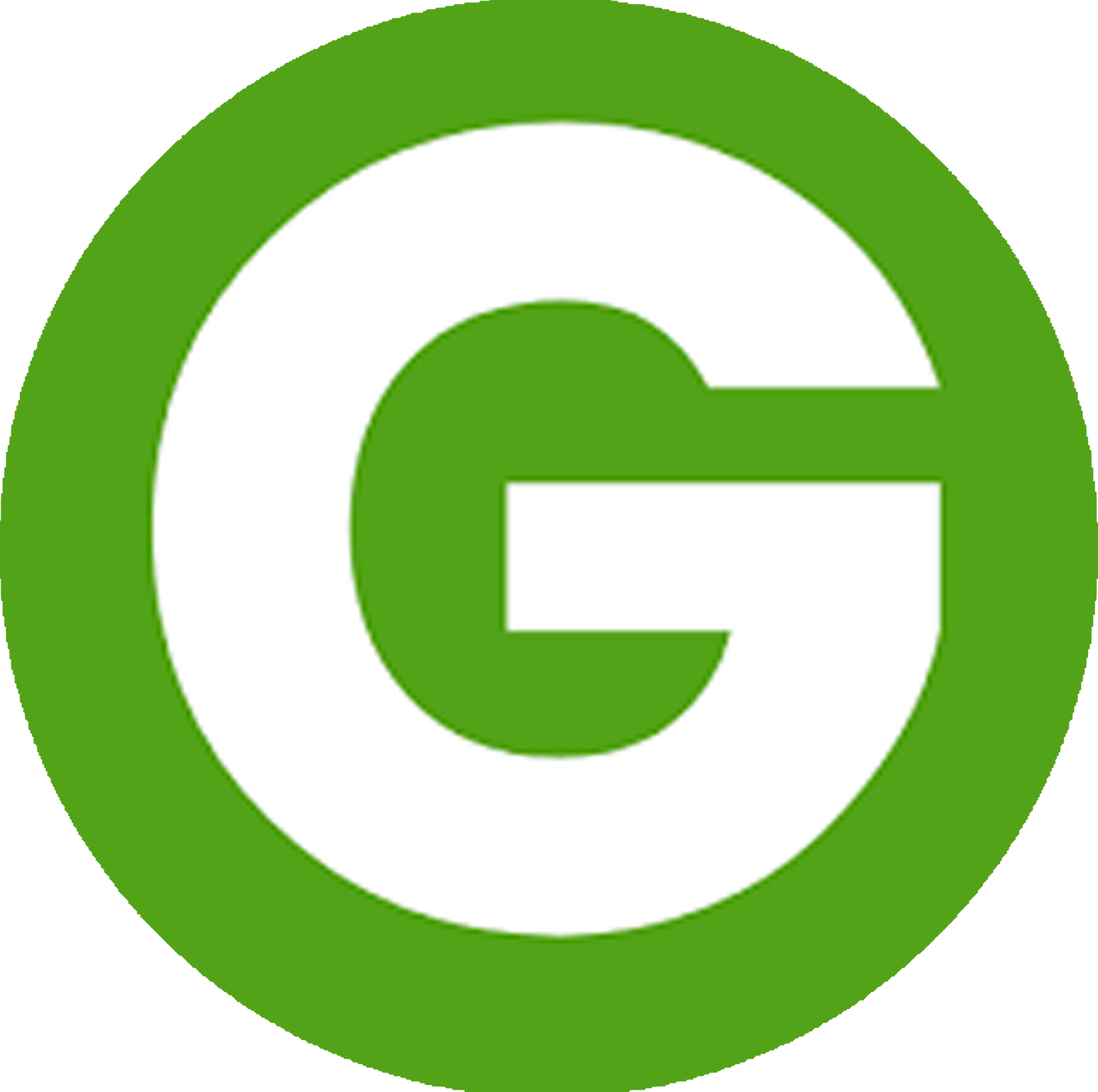 A green circle with a white letter g inside of it.