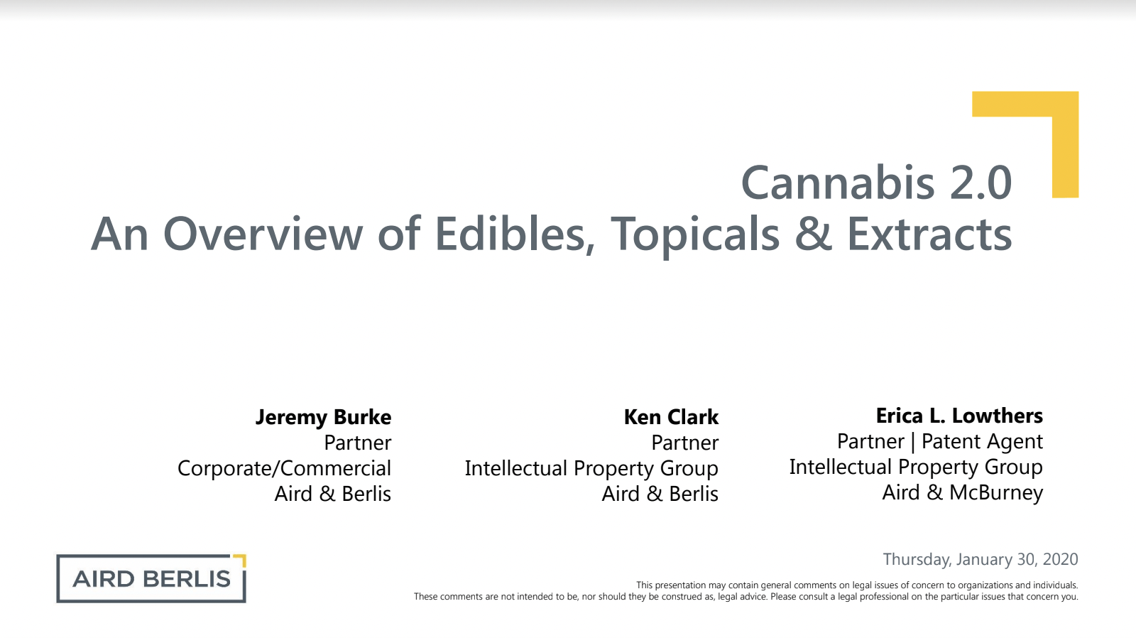 Cannabis 2.0 An Overview Of Edibles, Topicals & Extracts