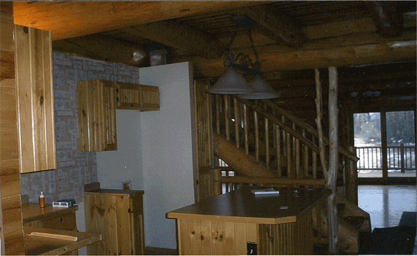 Log Cabin House Interior — Kent City, MI — Summit Construction, Inc.— Kent City, MI — Summit Construction, Inc.