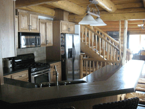 Log Cabin House Kitchen — Kent City, MI — Summit Construction, Inc.— Kent City, MI — Summit Construction, Inc.