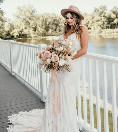 wedding dress websites Princess Illusion 3/4 Sleeve Lace Corset V Neckline Ball Wedding Gown 42