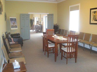 funeral home visitation area in Kingston