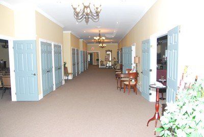 inside of funeral home in Kingston