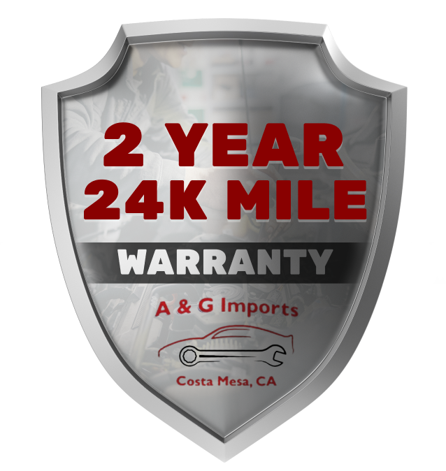 2 Year / 24K Mile Warranty | A & G Imports