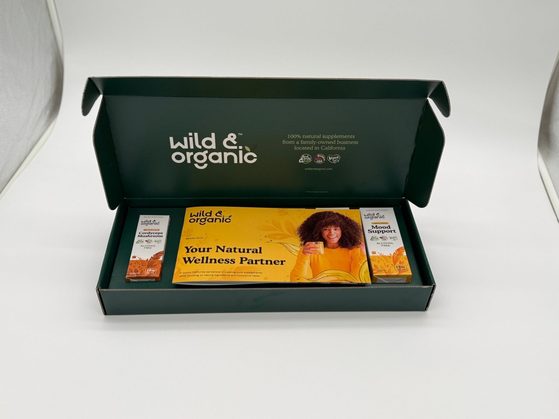Wild and Organic custom printed product packaging