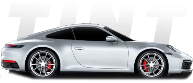 Vehicle with 5 percent window tint showing dark tint level.