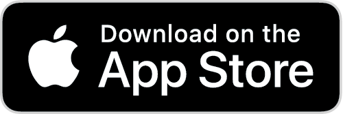 A black and white app store icon with an apple logo and the words `` download on the app store ''.