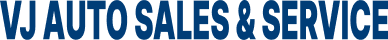 VJ AUTO SALES & SERVICE blue text on a white background | VJ Auto Sales & Service